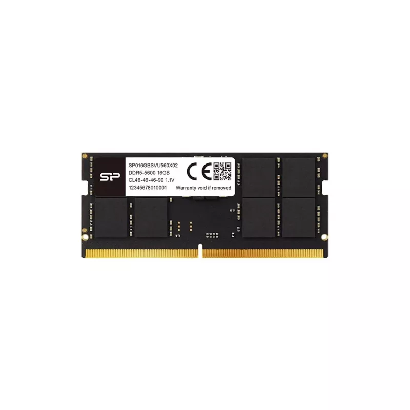 Memoria RAM para portátil SODIMM DDR5 16 GB 5600 MHz Silicon Power (262-Pin, CL46, 1,1 V)