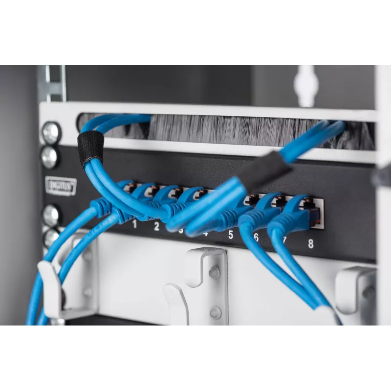Gestión de cables Digitus DN-10 ORG-1/2U