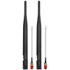 Antena Wi-Fi interior QOLTEC 57046, doble banda 2,4–2,5 GHz y 5,1–5,8 GHz, 5 dBi, 50 Ω
