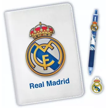 Cuaderno con bolígrafo de 10 colores Kids Euroswan Real Madryt – cuaderno temático con bolígrafo multicolor