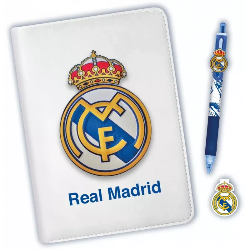 Cuaderno con bolígrafo de 10 colores Kids Euroswan Real Madryt – cuaderno temático con bolígrafo multicolor