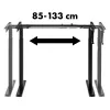 Escritorio Maclean, regulación manual de altura, sin tablero, para trabajar de pie y sentado, máx. 60 kg, altura máx. 120 cm, MC-790NB