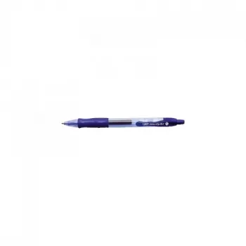 Bolígrafo BIC 829158 — Clip-on retráctil, tinta azul, cuerpo transparente, pack de 12