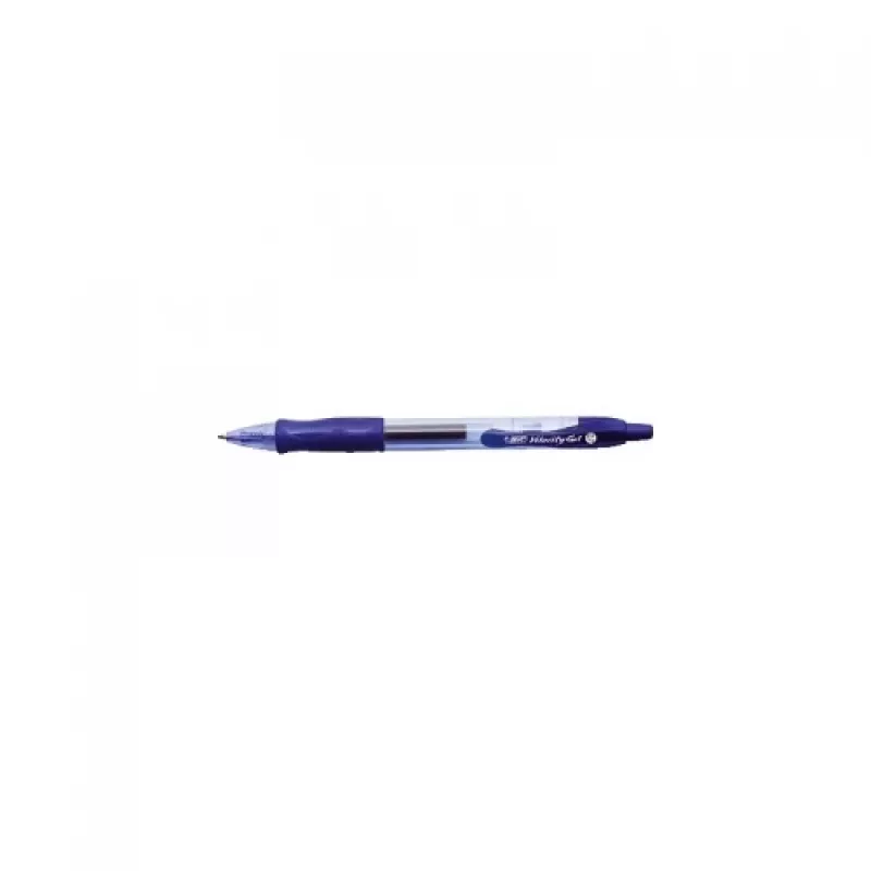 BIC Gel-ocity Bolígrafo de gel retráctil, 0,7 mm, azul, caja de 12