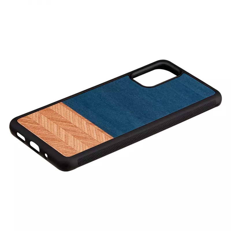 Funda para móvil Man and Wood Galaxy S20+ Denim negra — funda protectora para Samsung Galaxy S20+