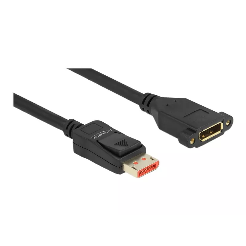 Cable de extensión DisplayPort Panel-Mount DeLOCK 87095 8K 60 Hz 1 m