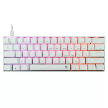 Teclado mecánico con cable White Shark Shinobi-2 (GK-004211) — distribución US, switches Red, blanco