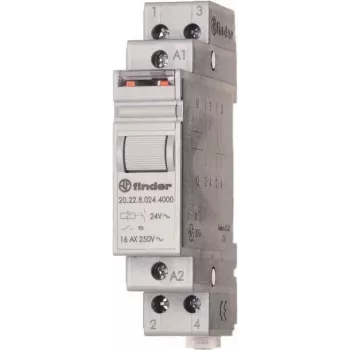 Interruptor de impulso FINDER 230V AC 20.22.8.230.4000 Serie 20 para carril DIN 2S 16A 20.22.8.230.4000 (202282304000)