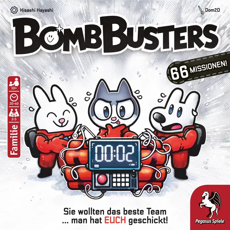 Pegasus Spiele Pegasus Bomb Busters (Juego del Año 2025) – juego familiar