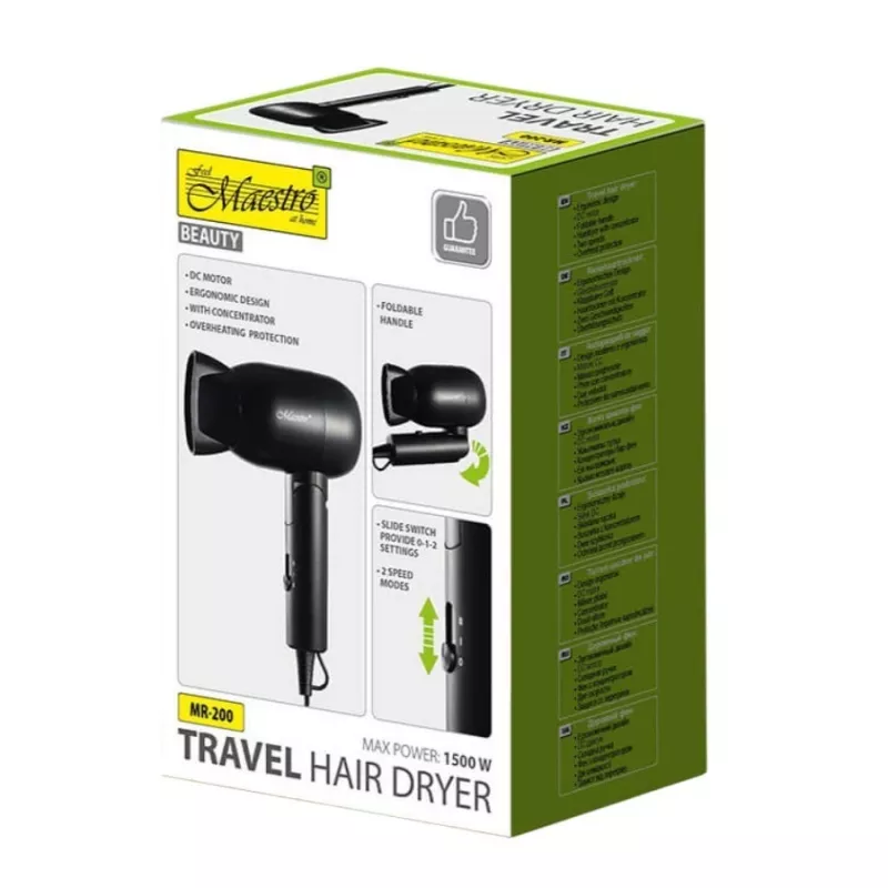 Secador de pelo Maestro MR-200 1500W