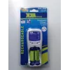 Cargador de baterías 2 o 4 AAA/AA con 2x AA incluidas