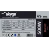 Fuente de alimentación ATX Akyga AK-B1-500E Basic 500 W, PFC pasivo, ventilador de 120 mm, gris