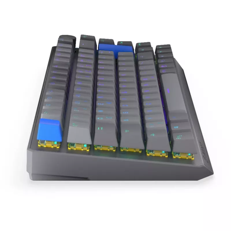 Teclado mecánico inalámbrico compacto 75% ENDORFY Thock V2 con interruptores amarillos, Distribución DE
