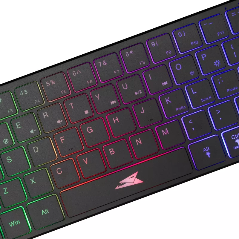 Teclado mecánico Baracuda Seahorse negro SEAHORSE-B duradero ligero