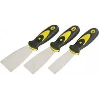 Juego de espátulas KWB 029890 — 3 piezas, mangos de plástico