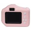 Denver KPC-1370P cámara digital infantil con impresora térmica, LCD de 2,8 pulgadas, 48 MP, vídeo 1440p, rosa