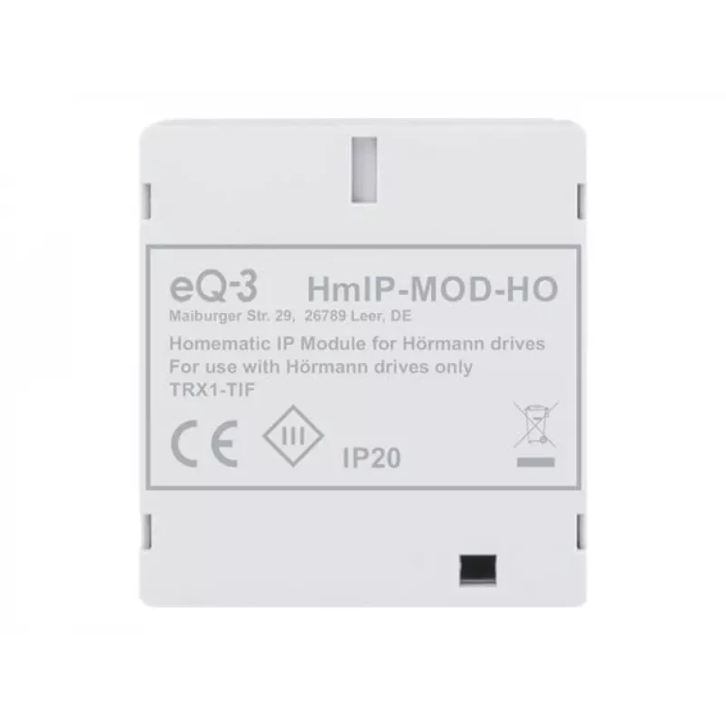 eQ-3 Homematic IP HmIP-MOD-HO 153986A0 módulo abridor de puerta de garaje para accionamientos Hörmann, inalámbrico