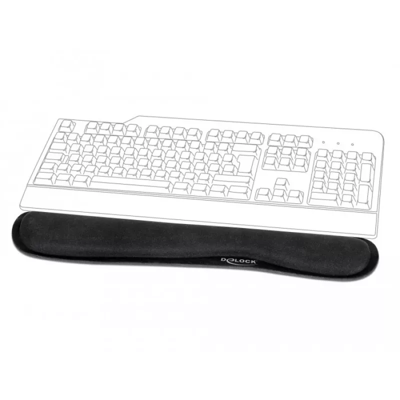 Reposamuñecas DeLOCK 12558 Negro
