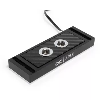Refrigerador de agua Alphacool 14000 aluminio níquel plástico negro 45mm 127.5mm 17.3mm