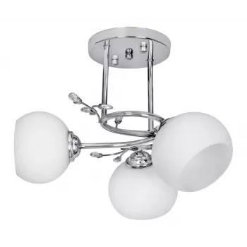 Lámpara colgante de techo Activejet Classic IRMA níquel triple 3xE27 para salón