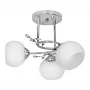 Lámpara colgante de techo Activejet Classic IRMA níquel triple 3xE27 para salón