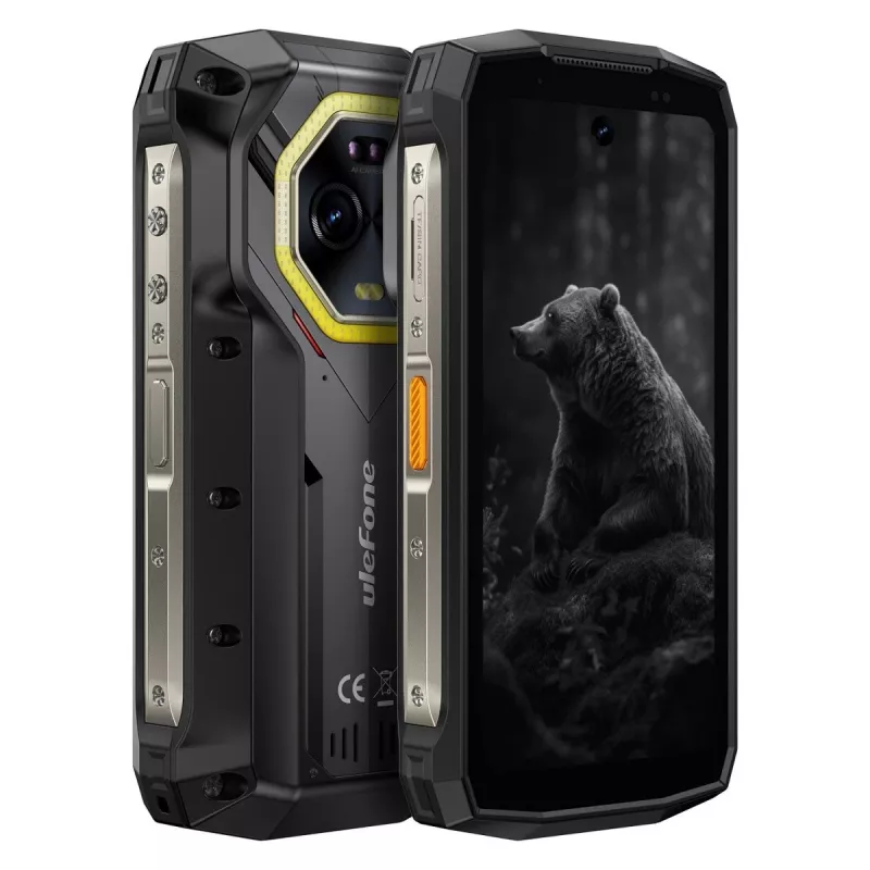 Ulefone Armor Mini 20 smartphone, 4,7 pulgadas, Helio G99, 8GB RAM, 256GB, 6200 mAh, Android 14, negro