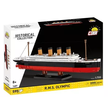 Set de construcción Cobi Blocks R.M.S. Olympic 59 bloques — set de modelismo de 59 piezas