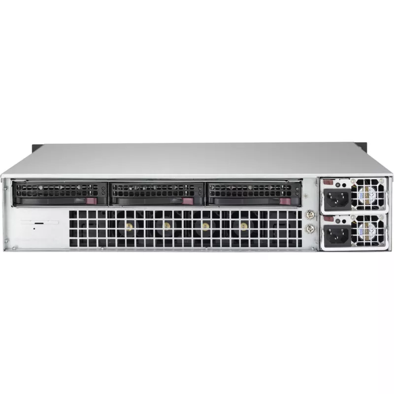Super Micro Supermicro SC823M TQC-R802LPB - Rack - montaje en rack - 2U - ATX mejorado y ampliado - SATA/SAS - Hot-Swap 800 vatios - Negro (CSE-823MTQC-R802LPB)