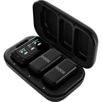 Kit de micrófono lavalier inalámbrico Rode Wireless Micro Camera Kit con transmisor y receptor inalámbricos