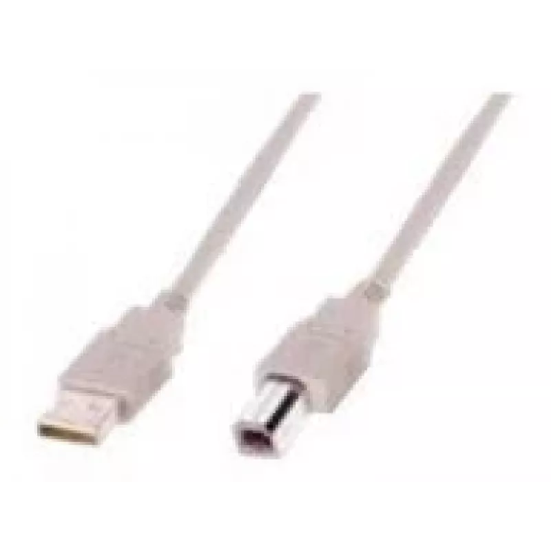 Cable de conexión USB Assmann. Type-A - B M/M. 1,8 m. Compatible con USB 2.0. UL. be (AK-300102-018-E)