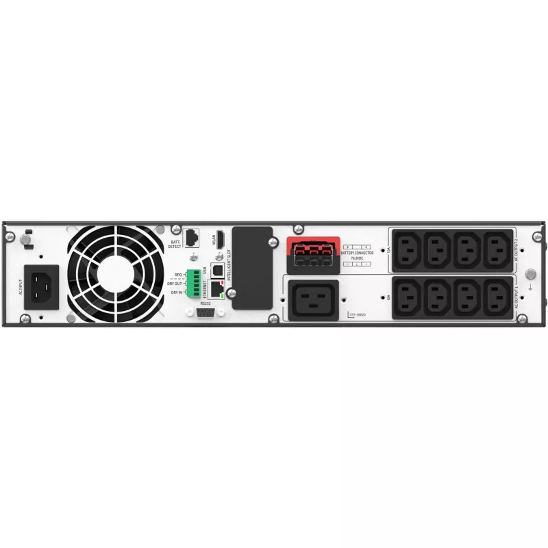 SAI en rack Powerwalker Vfi 3000 Licr Iot PF1 ON-LINE 3000VA 8X IEC C13 USB-B RS-232 LCD 2U