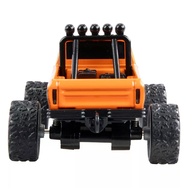 Monstertruck radiocontrolado Amewi DieCast 1:64 RTR naranja, carcasa metálica, Ready-to-Run