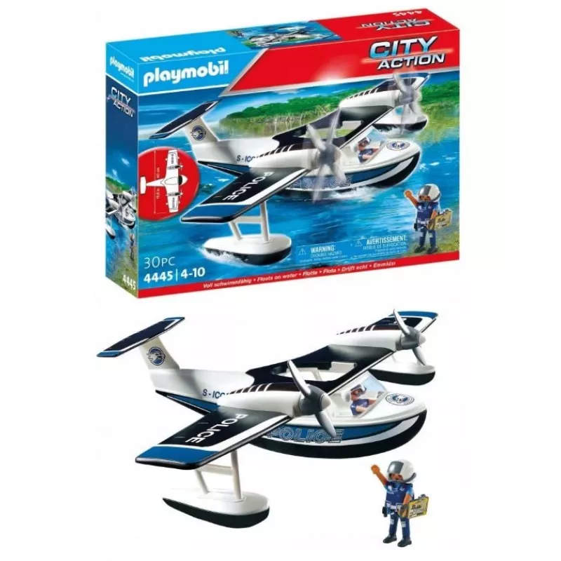 Set de figuras City Action 4445 hidroavión de policía