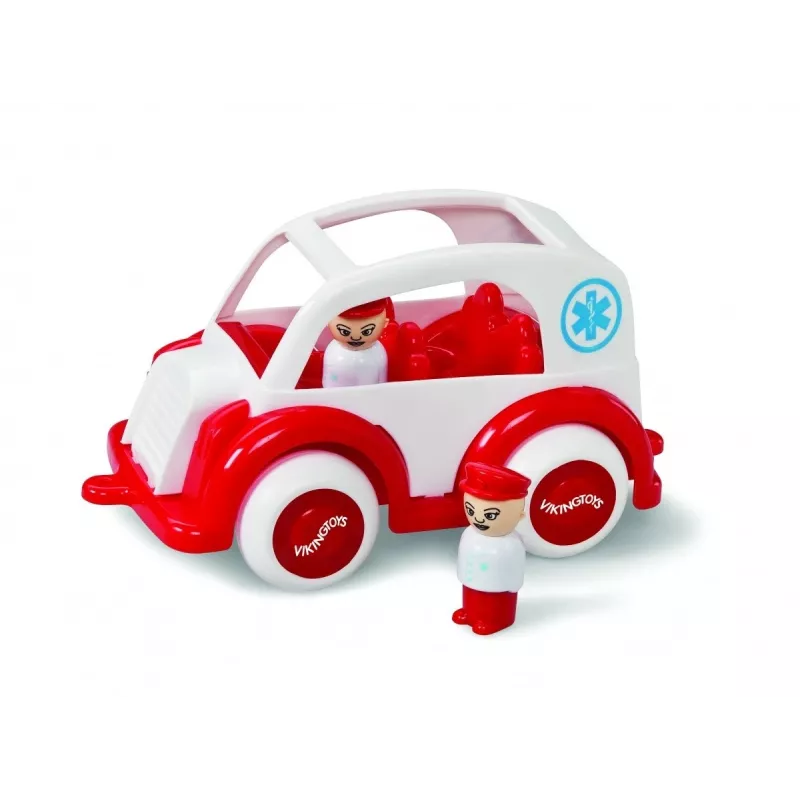 Vehículo ambulancia Jumbo con figuras Viking Toys