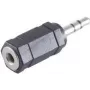 Conector de cable ShiverPeaks BS57016 3,5 mm negro macho/hembra