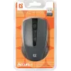 Ratón óptico inalámbrico DEFENDER MM-935 RF, ambidiestro, 1600 DPI, gris, receptor USB, pilas AAA