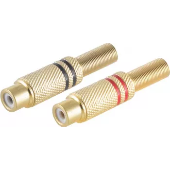 Conector de cable RCA dorado ShiverPeaks BS52021-SET