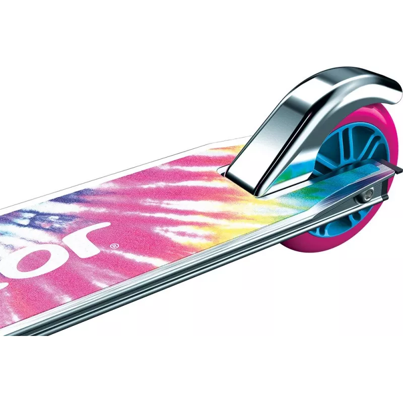 Patinete infantil Razor A Tie-Dye — patinete plegable de aluminio de 2 ruedas, manillar ajustable, ABEC-5, carga máx. 65 kg