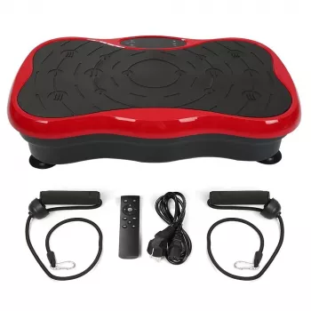 Extralink Plataforma vibratoria para ejercicios Fitness Moonwalk Spinmove rojo