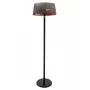 Estufa eléctrica de pie para exterior TunaBone, doble lámpara halógena transparente | TB1821SH-01 | Estufa para terraza | 2100 W | Negro