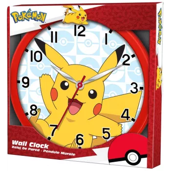 Reloj de pared Pokemon Pikachu 25cm