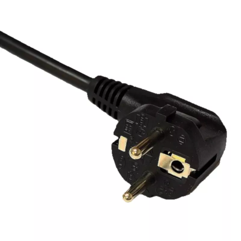 Akyga AK-SP-05A regleta de enchufes con protección contra sobretensiones, 5 x CEE 7/5 (tipo E), interruptor, 1,8 m, negra