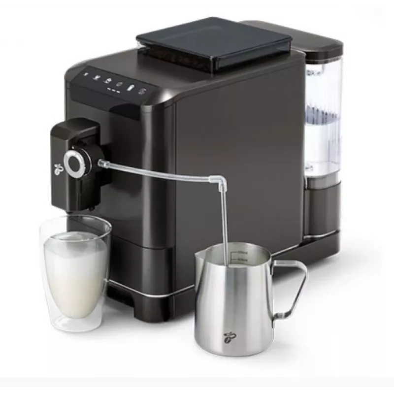 Cafetera de espresso Tchibo Esperto2 Milk negra — espumador de leche integrado, cafetera superautomática de espresso para encimera