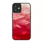 Funda protectora iKins para Apple iPhone 12 mini — Pink Lake con detalles negros