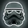 Luz LED de neón para pared Paladone Stormtrooper modelo PP14595SWVN, iluminación decorativa Star Wars