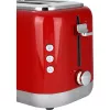 Tostadora Kenwood TCX751RD 2 ranuras 900 W, carcasa de metal, roja, 160×272×257 mm