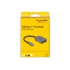 Lector de tarjetas DeLOCK USB Type-C aluminio SD Micro SD 5000 Mbit/s