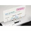 Destructora de documentos PEACH PS400-02, corte en tiras, ancho de trabajo 22 cm, corte 7 mm, negro/plata