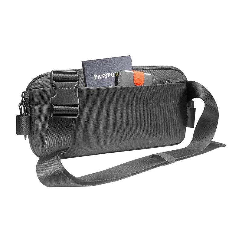 Bandolera Tomtoc Explorer-T21 S — compañera compacta para lo esencial, negra