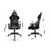Silla gaming Huzaro Force 6.2 gris Mesh